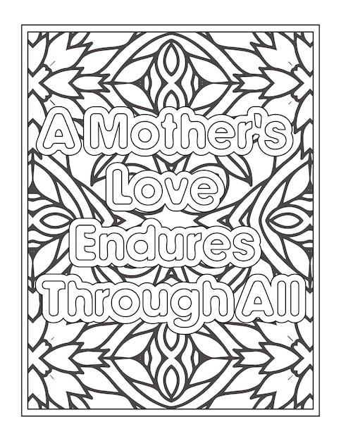 Funny Mom Quotes Coloring Page For kdp