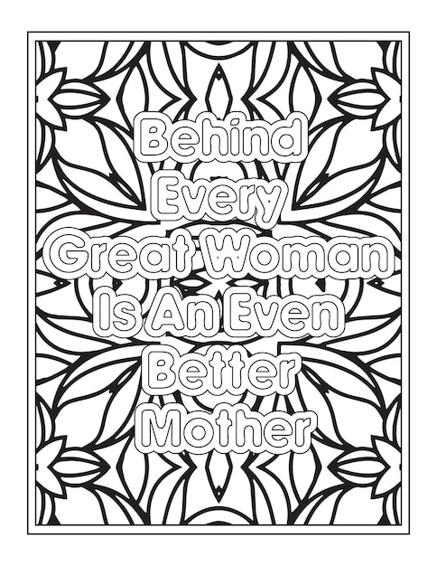 Funny Mom Quotes Coloring Page For kdp