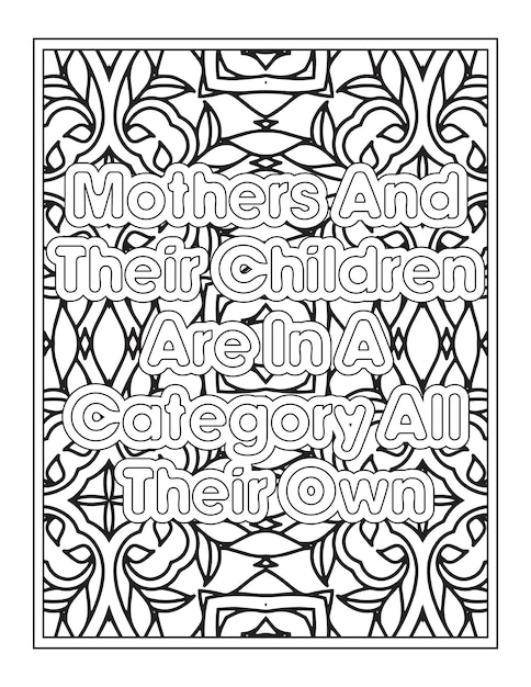 Funny Mom Quotes Coloring Page For kdp