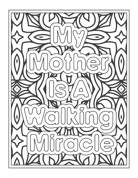 Funny mom quotes coloring page for kdp