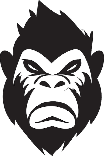 Funny Monkey Icon Design Vector