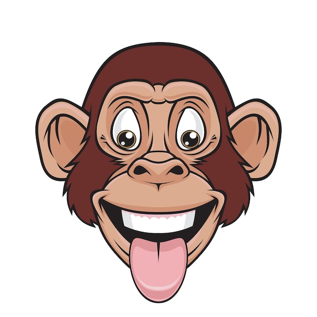 Vector funny monkey