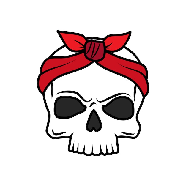 Funny old school tattoo skull icon