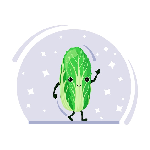 Funny Peking cabbage Cartoon design