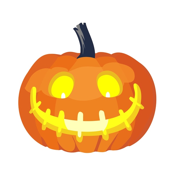 Funny pumpkin from halloween set