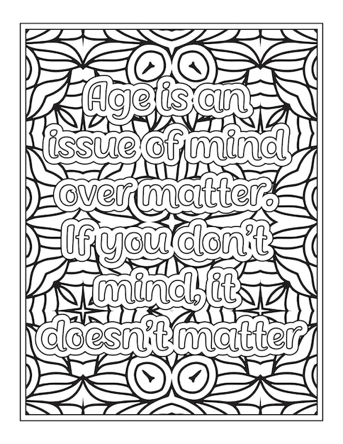 Funny Quotes Coloring Page For KDP interior