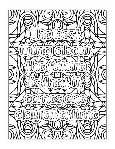 Funny Quotes Coloring Page For KDP interior