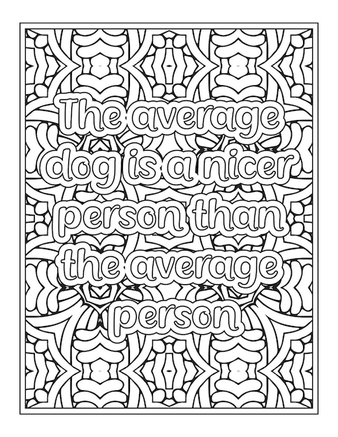 Funny Quotes Coloring Page For KDP interior