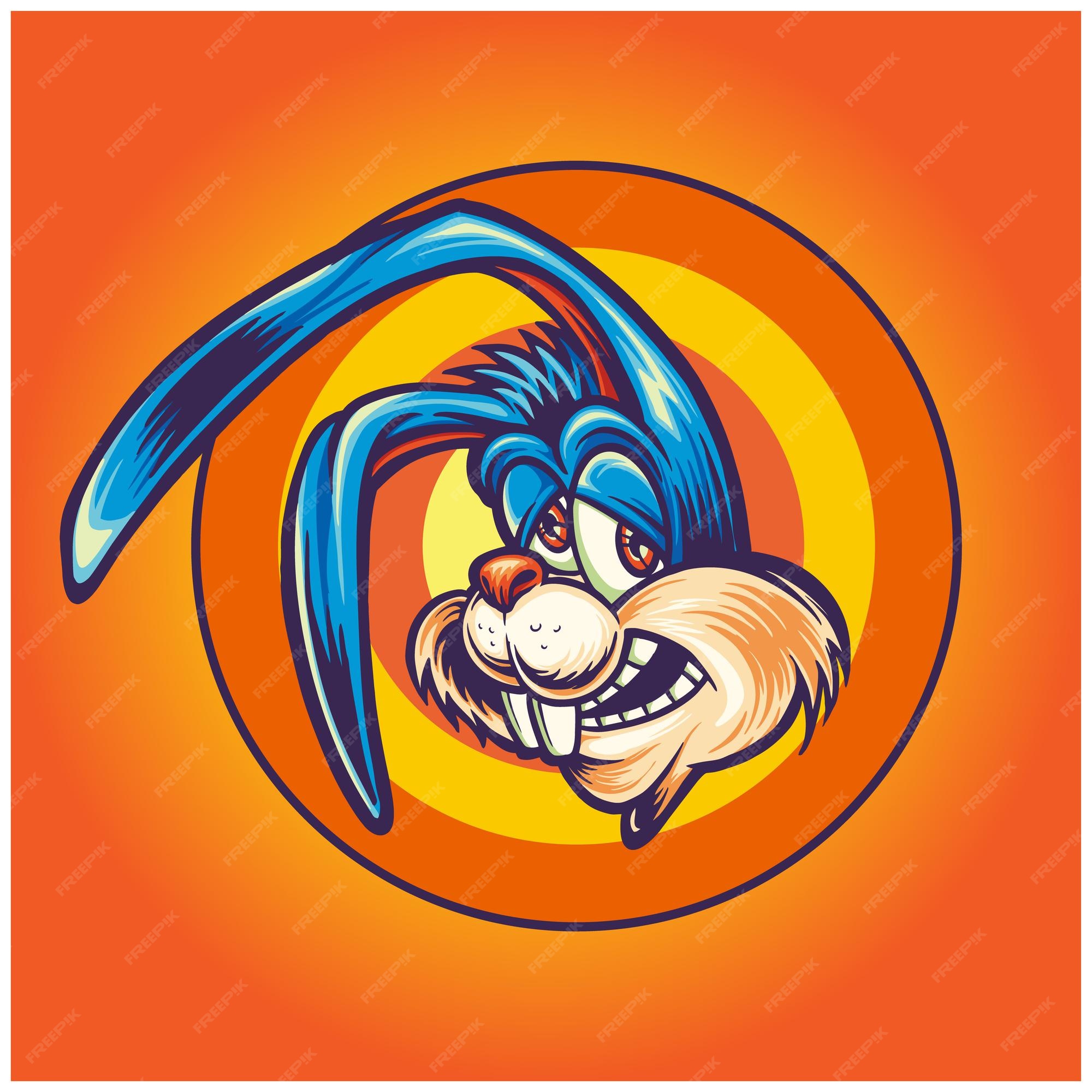 Premium Vector | Funny rabbit head vector illustrations for your work logo mascot merchandise tshirt stickers and label designs poster greeting cards advertising business company or brands Premium Vector | Funny rabbit head vector illustrations for your work logo mascot merchandise tshirt stickers and label designs poster greeting cards advertising business company or brands