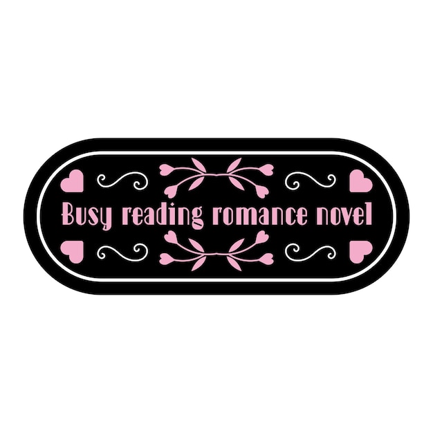 Vector funny romance book quotes romantic book lover phrases isolated hand drawn