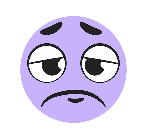 Premium Vector  Suffering cute emojis face vectors