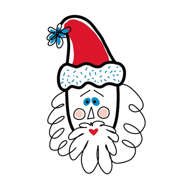 Funny Santa Claus Vector illustration