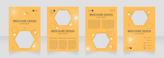 Scienza divertente per il design dell'opuscolo in bianco dei bambini