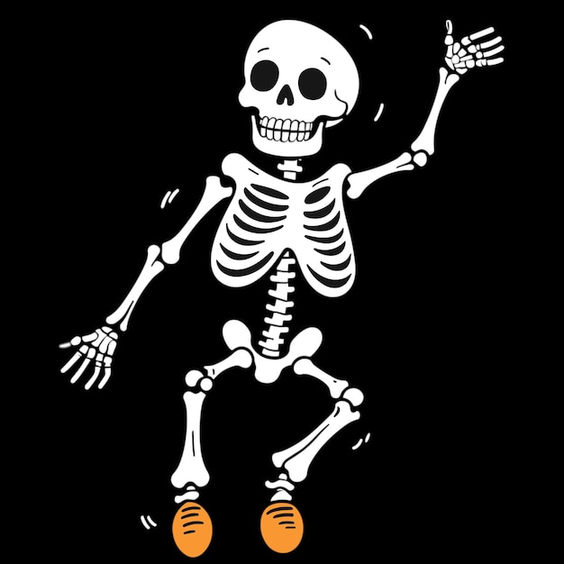 Vector funny skeleton