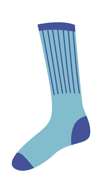 Funny socks with lines vector illustration