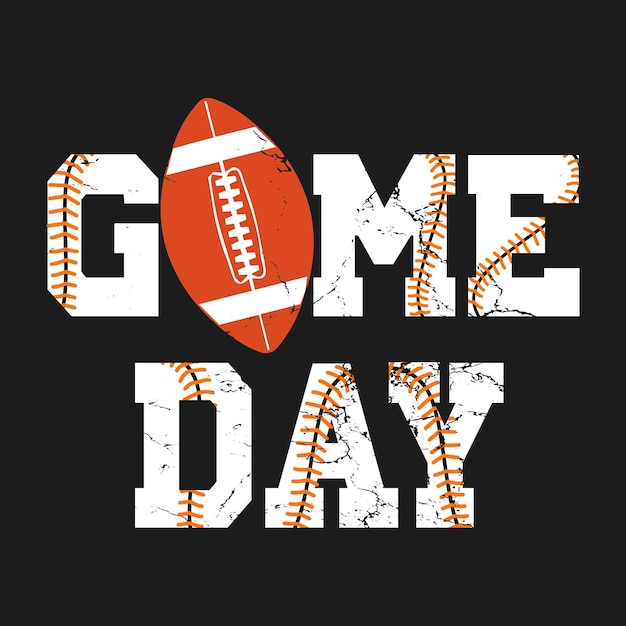 Funny sports fan game day tshirt game day