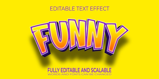 Vector funny text effect2