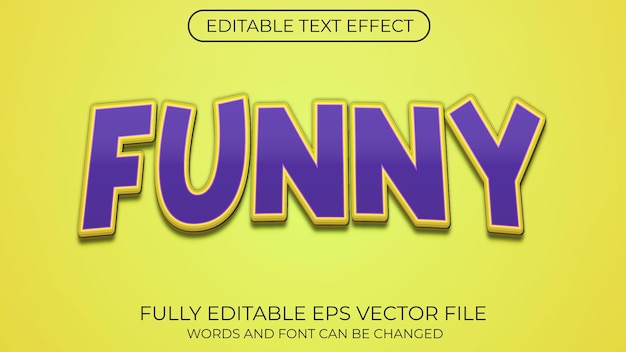 Funny text effect