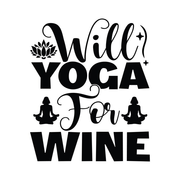 Vector funny yoga design