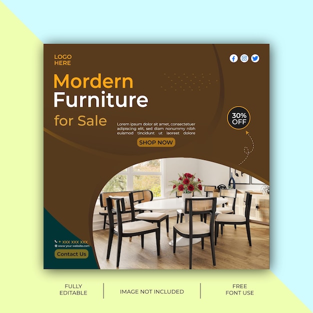 Furniture ads design