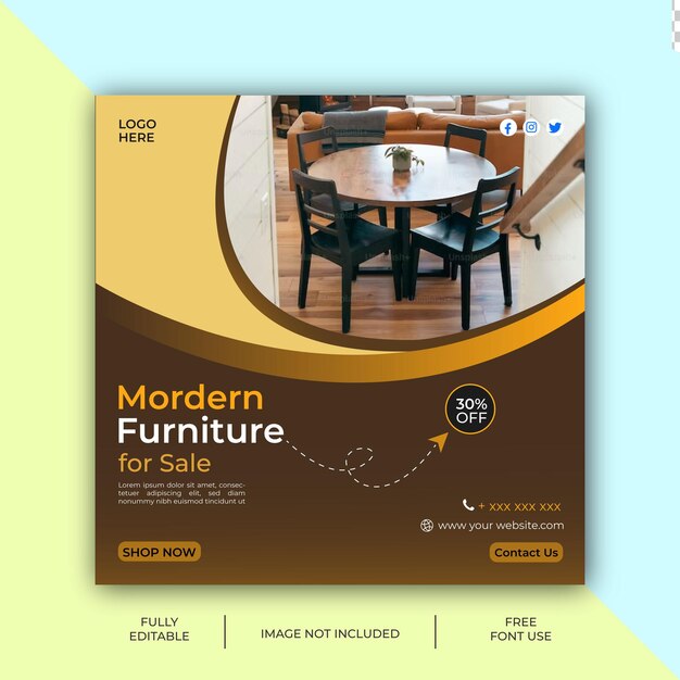 Furniture ads design