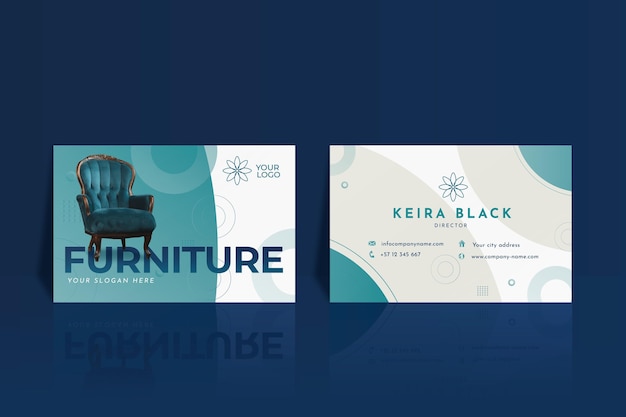 Furniture business card template