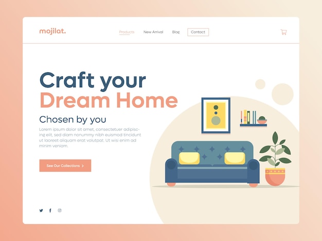 Furniture Business Landing Page Design