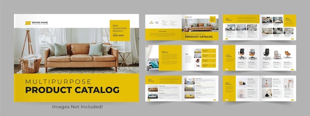 Furniture catalog or landscape product catalogue design