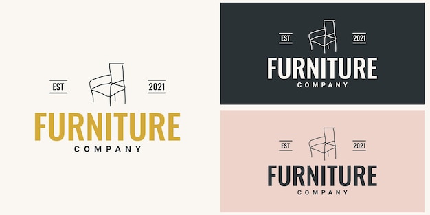 Furniture Company logo template design