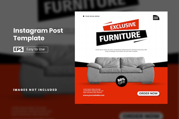 Furniture Design Templates for Instagram