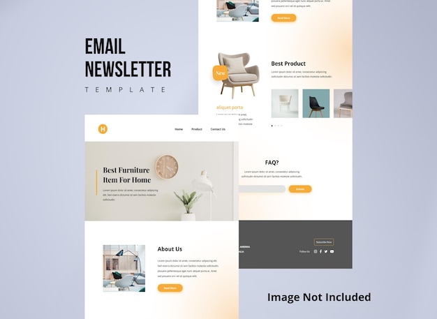 Furniture email newsletter marketing