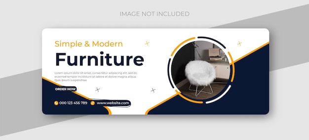 Vector furniture facebook banner