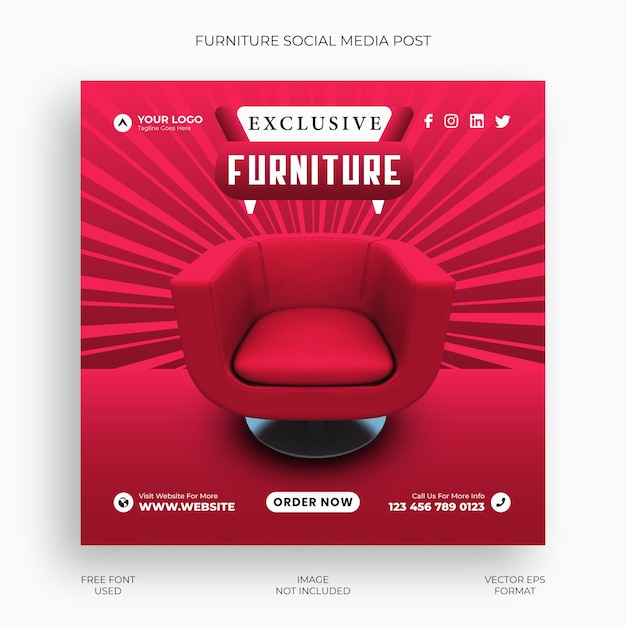 Vettore mobili instagram post o social media banner design template premium vector eps