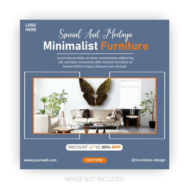 Furniture Instagram social media post template