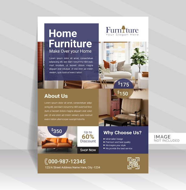 Furniture or Interior flyers template