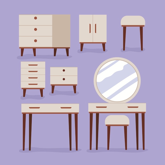 Furniture items set