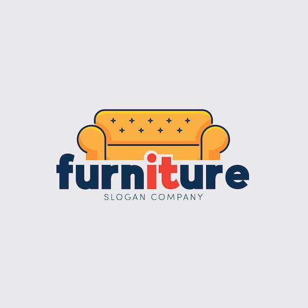 Vettore concetto di logo di mobili