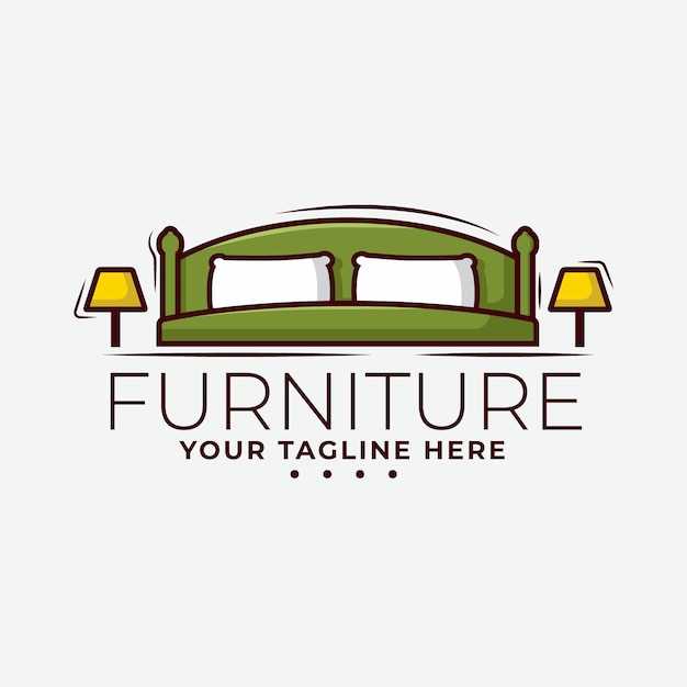 Concetto di design del logo di mobili