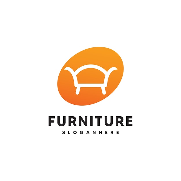 Furniture logo design template icon vector illustration