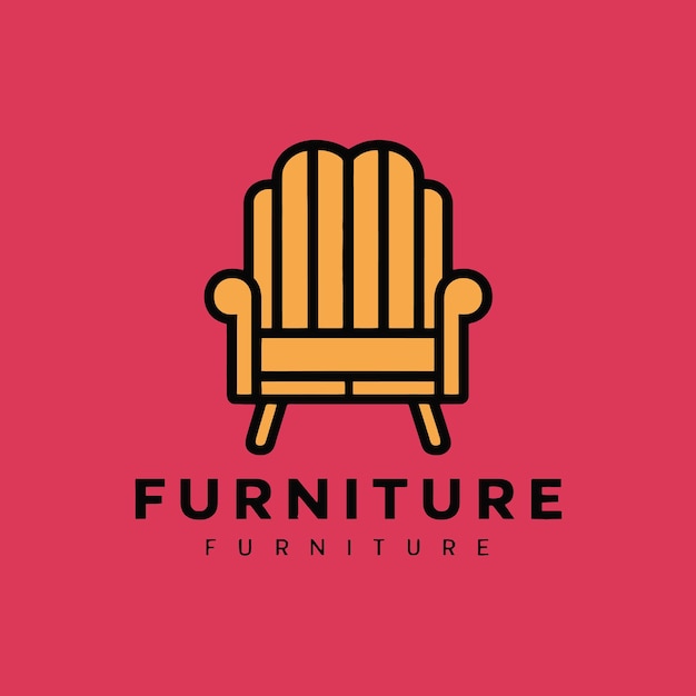 Furniture logo template design