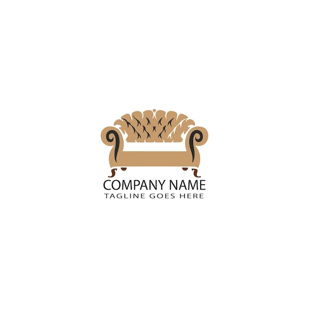 Vector furniture logo template design