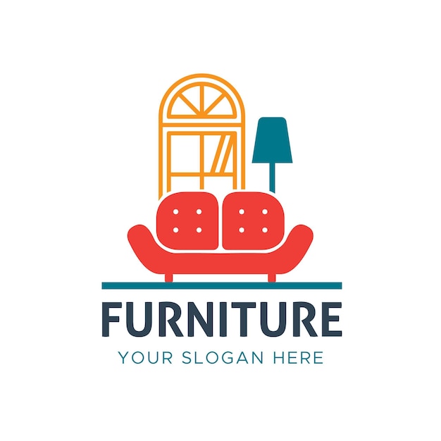 Vector furniture logo template