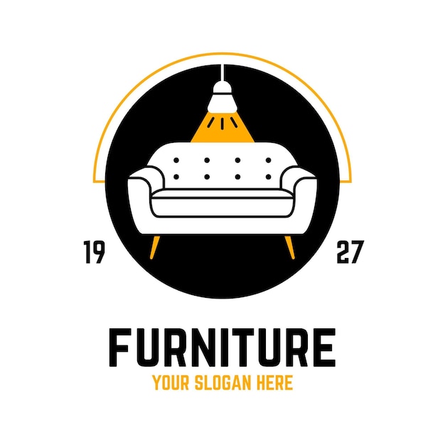 Vector furniture logo template