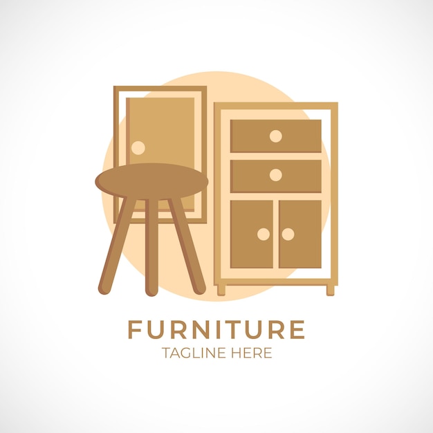 Furniture logo vector