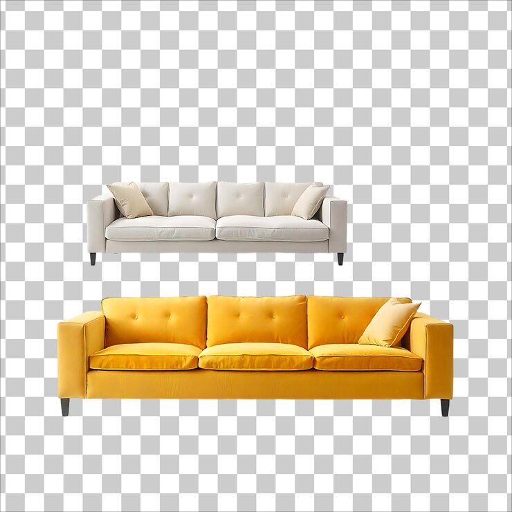 Vector furniture for the modern interior sofas and couches sectional sofasminimalist designpng image