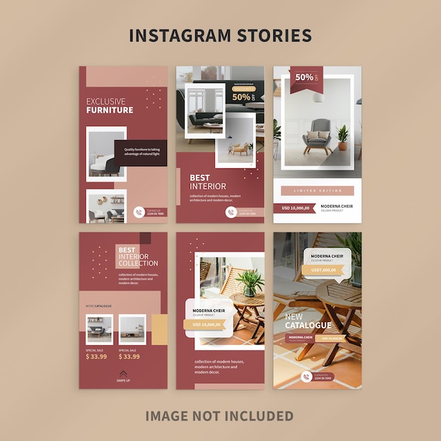 furniture promotion instagram stories