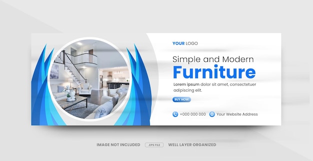 가구 판매 facebook 배너 템플릿