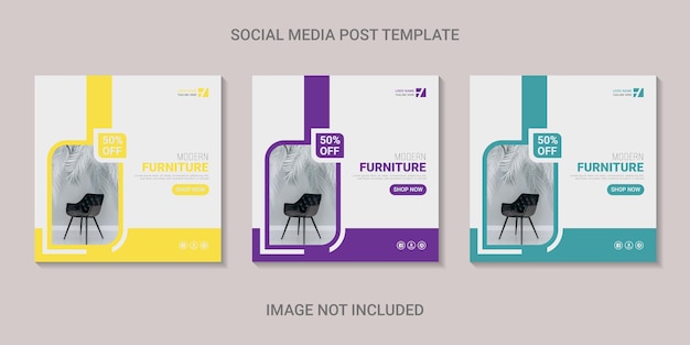 Furniture sale instagram post template