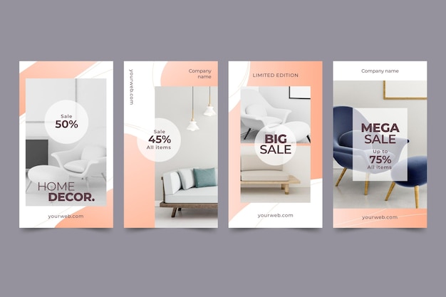 furniture sale instagram stories collection