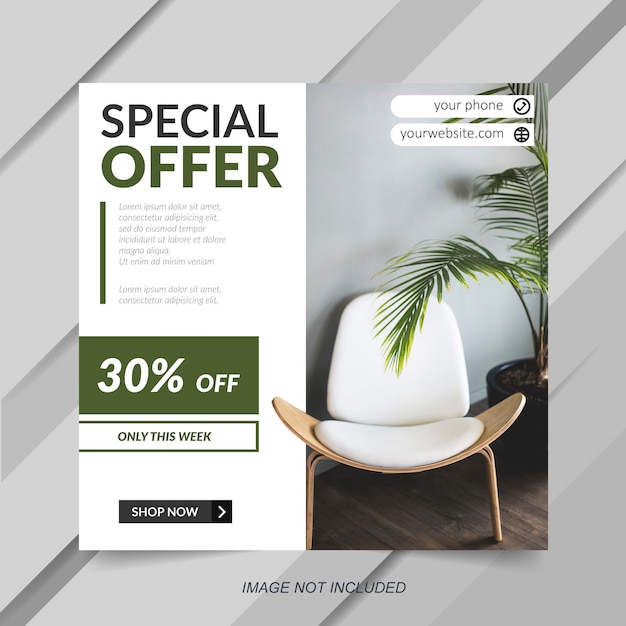 furniture sale instagram template